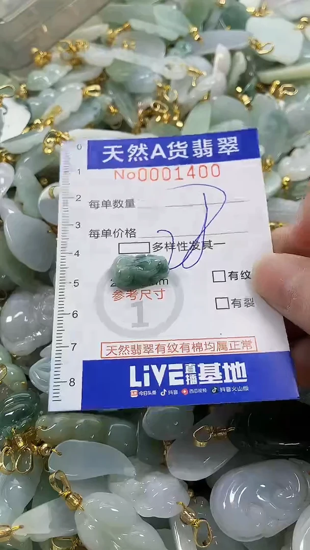 颈饰未镶嵌翡翠纯天然货翡翠