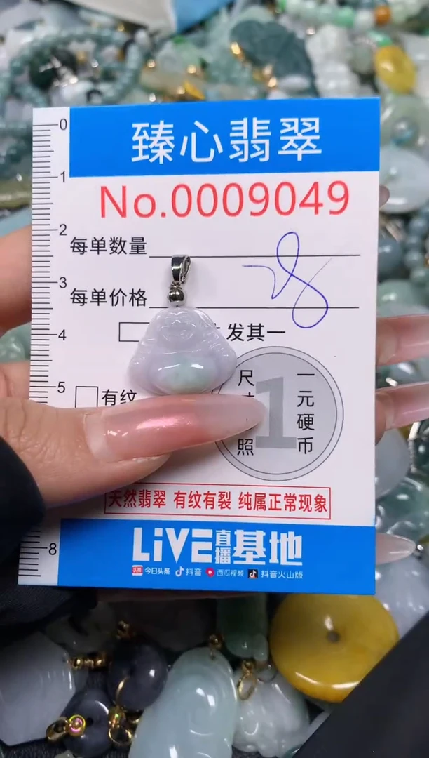 【闪购商品】翡翠颈饰未镶嵌含绳0009049