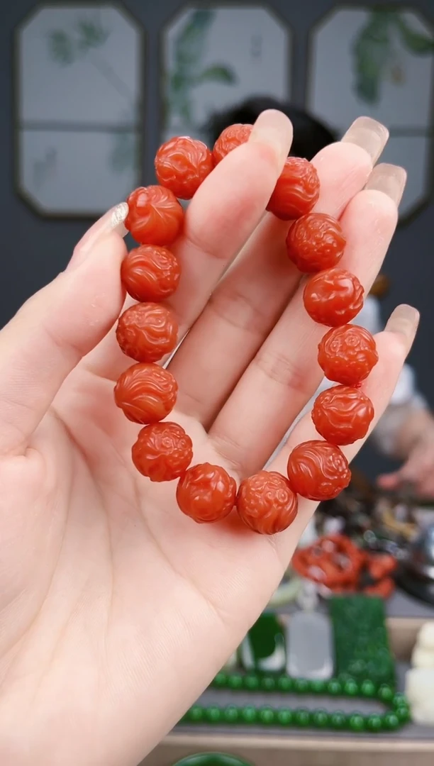 南红玛瑙未镶嵌颈饰多样性发货拍一单发一个