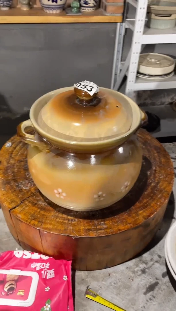 陶土33号链接53号樱花老砂锅瓦罐20*18*