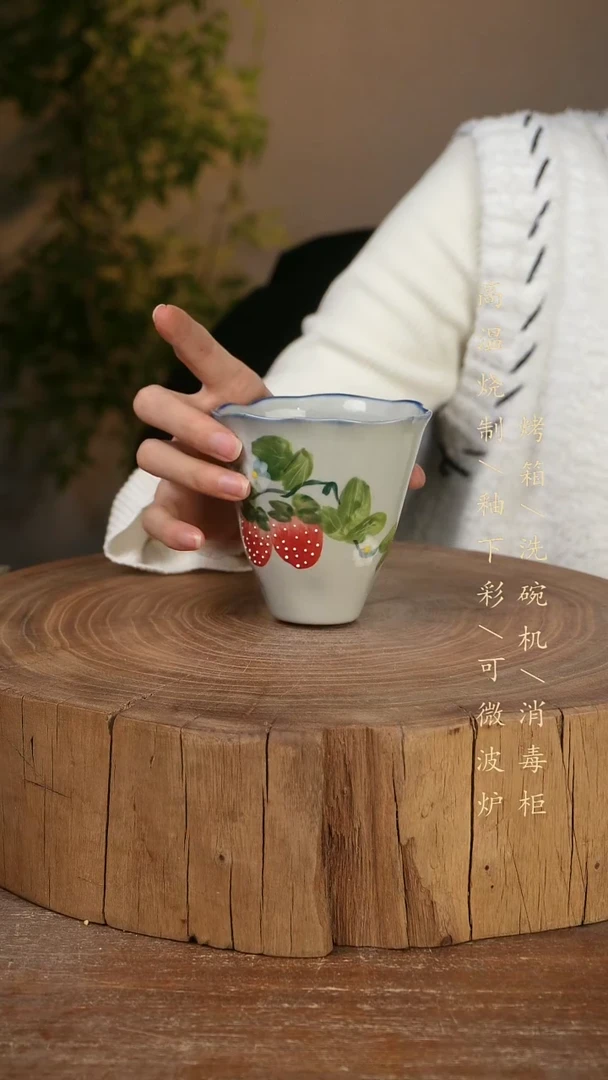 碗瓷景德镇手工手绘高温瓷釉下彩