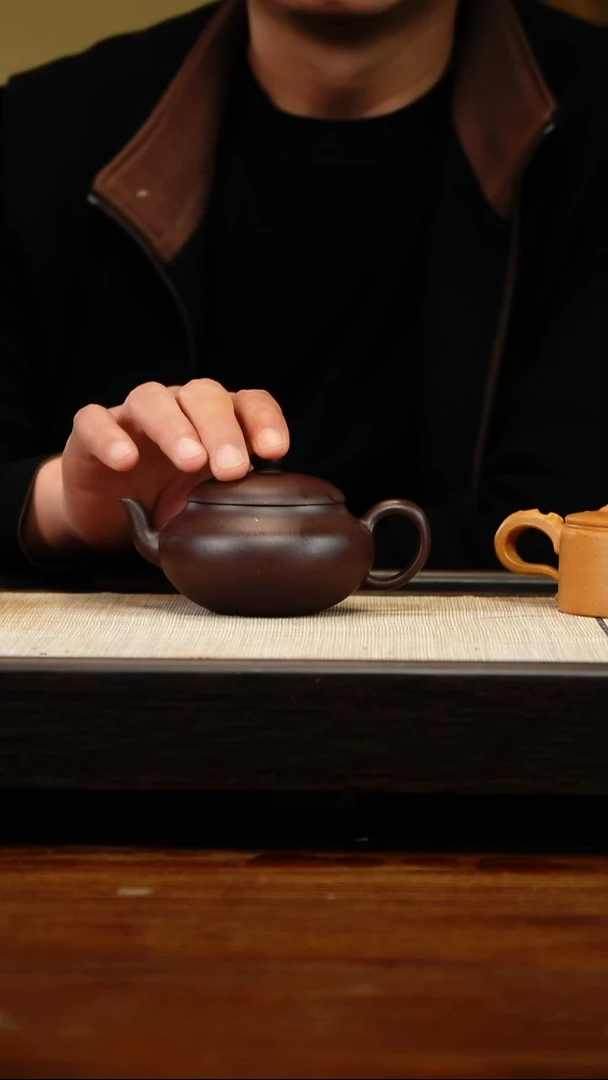 茶壶紫砂紫泥聚缘