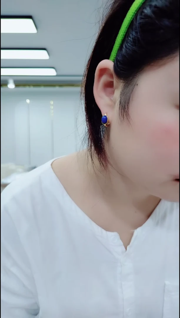 青金石合金耳饰耳钉