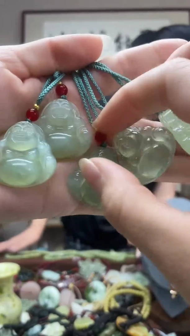 未镶嵌岫玉吊坠多样性发货拍一发一