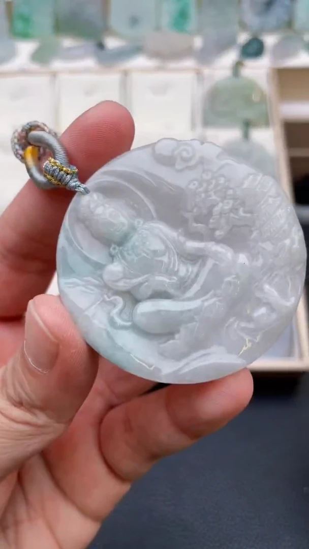 颈饰未镶嵌翡翠天然缅甸翡翠A货397