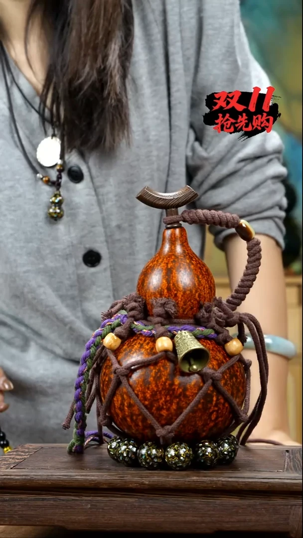 YM060复古网兜款酒葫芦不包手串