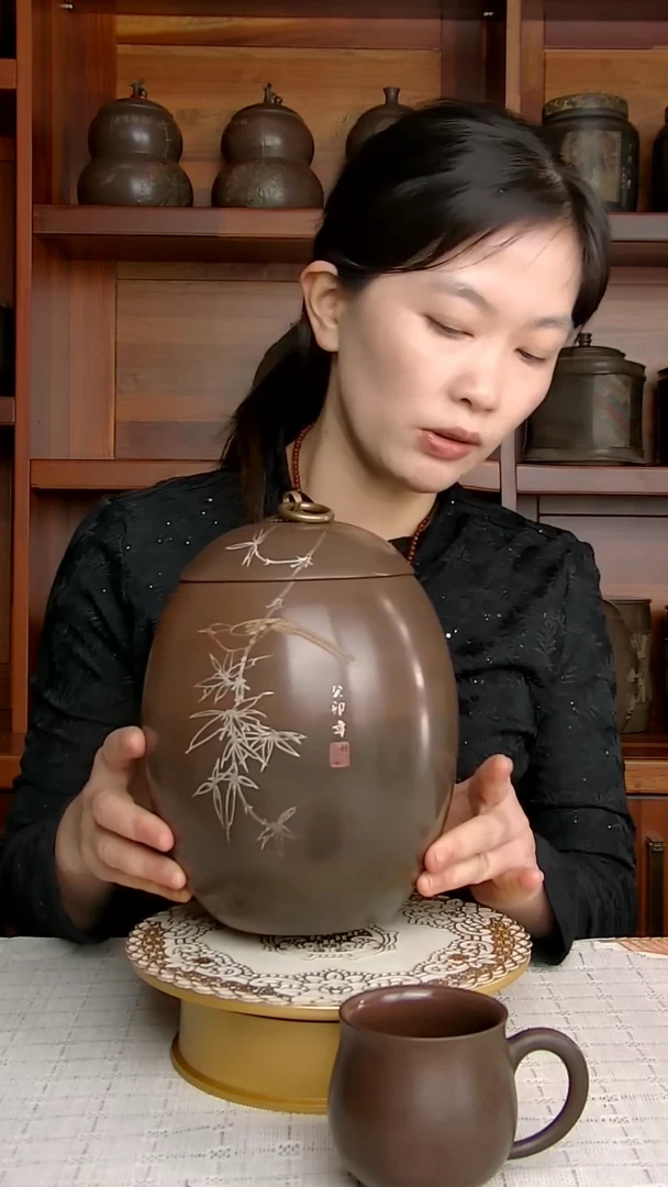坭兴陶龙蛋罐纯手工