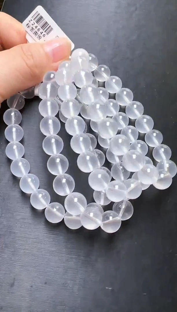 水晶手串未镶嵌乳白晶素圈手串10m+多样性发一 Z24646