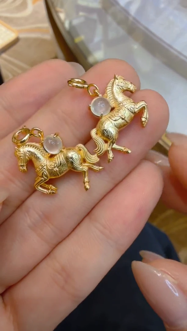 吊坠(不含链)银S925镶嵌翡翠多样性团购发一件