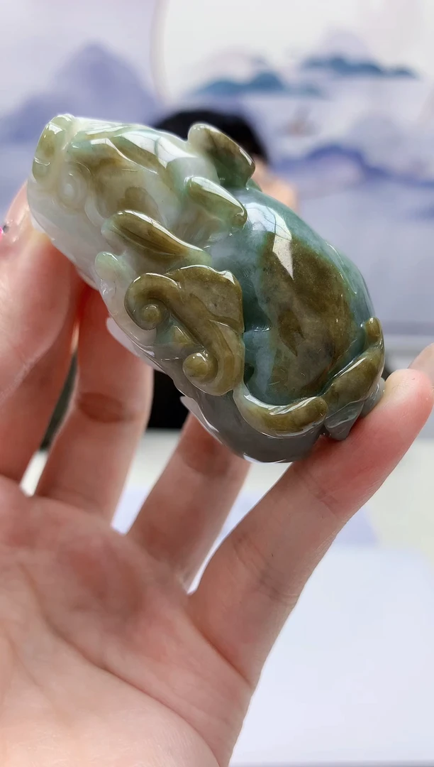 【闪购商品】定制翡翠未镶嵌5152jw-毛货挂件29