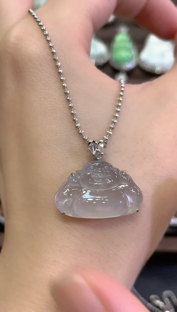 吊坠(不含链)18K金镶嵌翡翠秋日珠宝W68