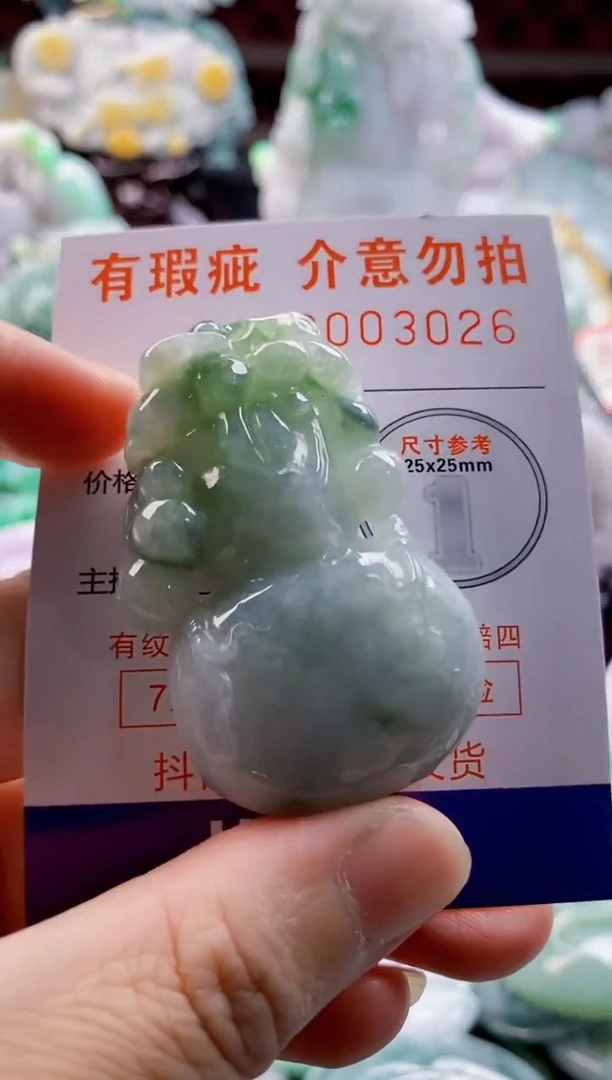 翡翠未镶嵌吊坠(不含链)1
