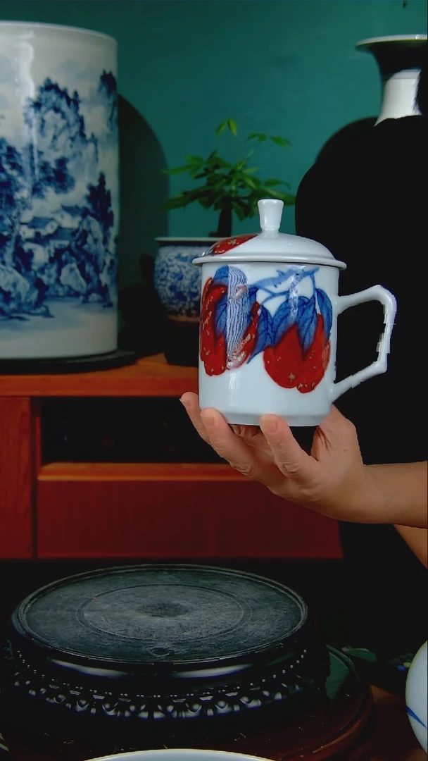 摆件陶张*波景德镇手绘陶瓷茶杯888