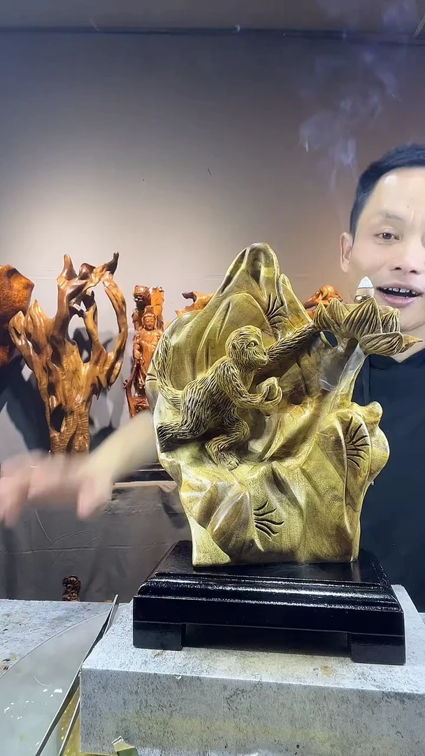 金丝楠皓**光小叶桢楠随行摆件29