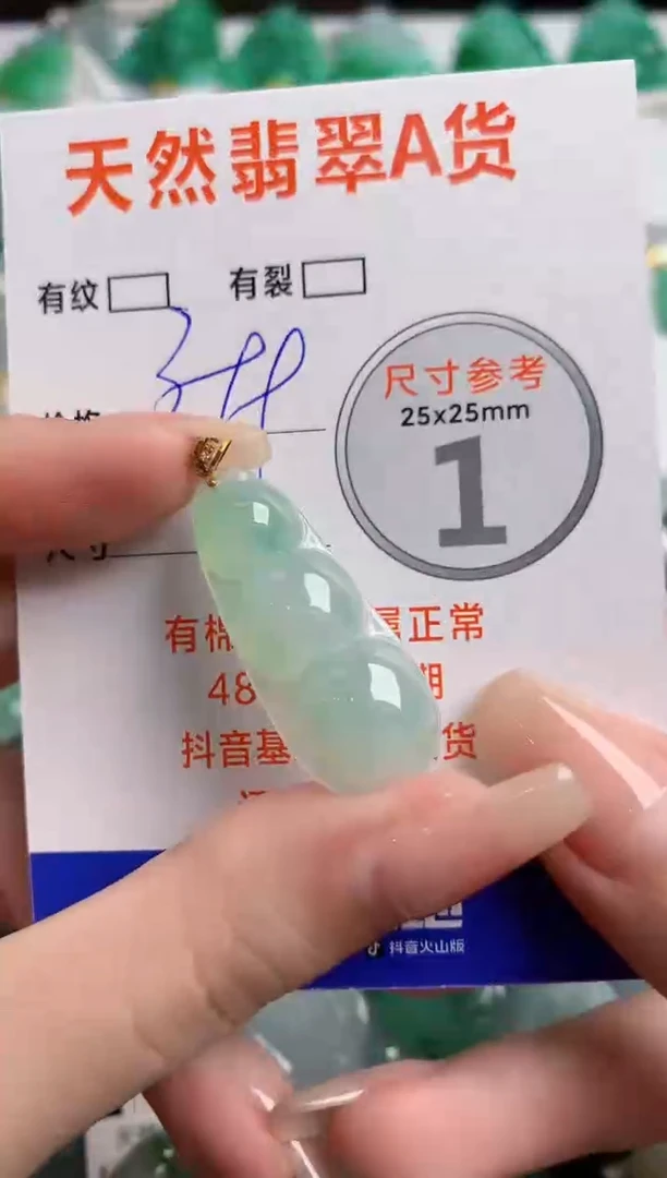 翡翠18K金镶嵌颈饰0852167069