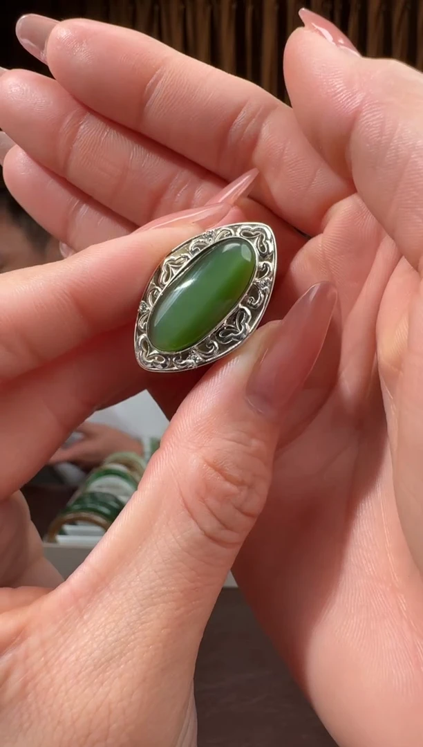 颈饰银S925镶嵌和田玉40康康12.5多样性拍一发一