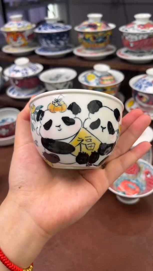 昨明（福利价格）熊猫缸杯