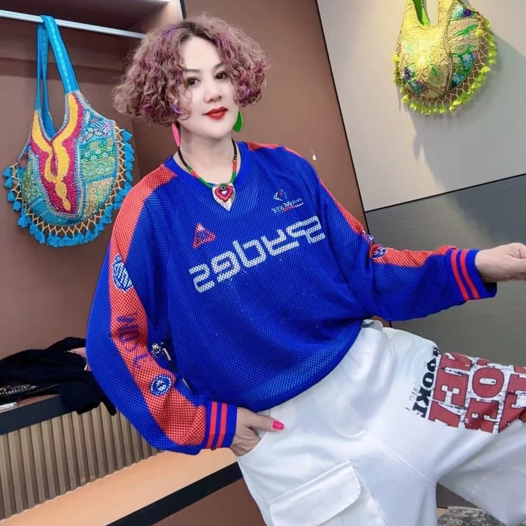 欧洲站}梦姐同款时尚镂空上衣