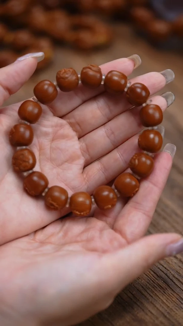 手串/手链橄榄核桶珠无相 雕刻