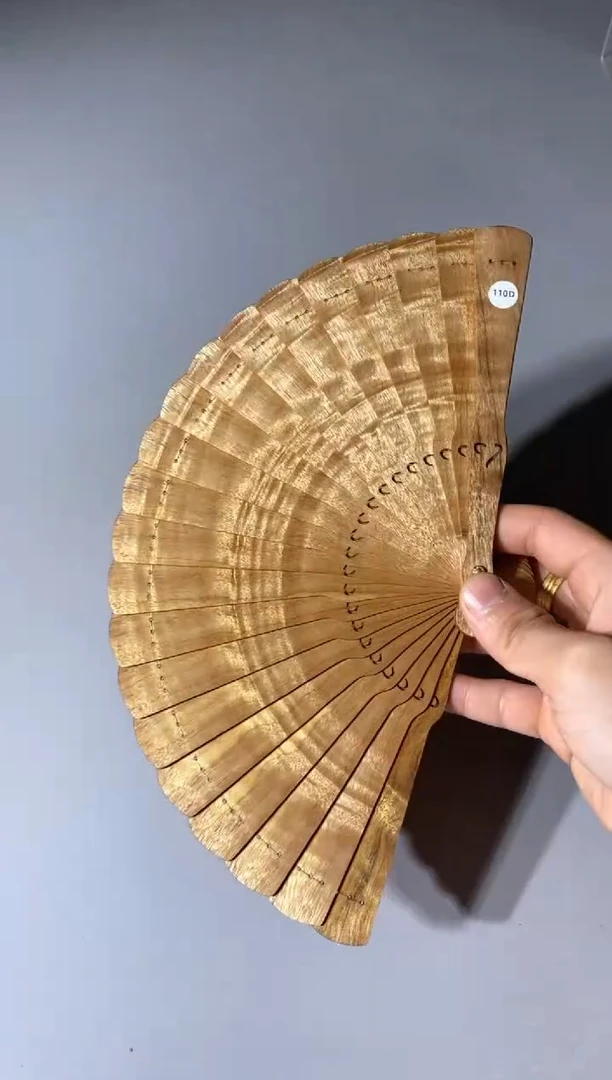 金丝楠110号15cm金丝楠木小叶桢楠扇子