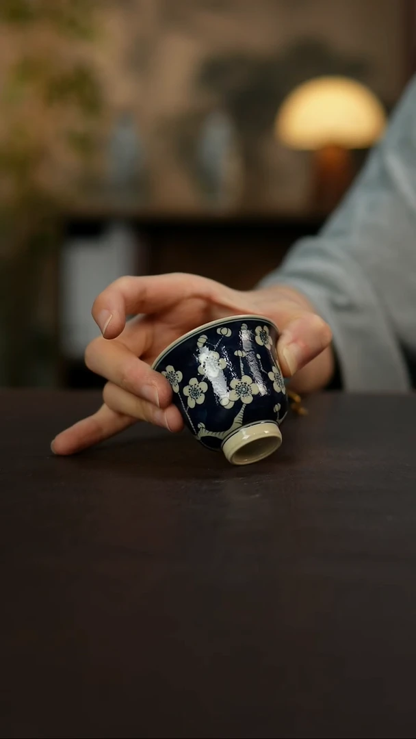 杯景德镇陶瓷杯碗柴烧多人
