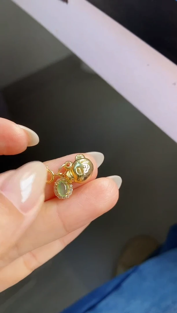 颈饰银S925镶嵌翡翠12