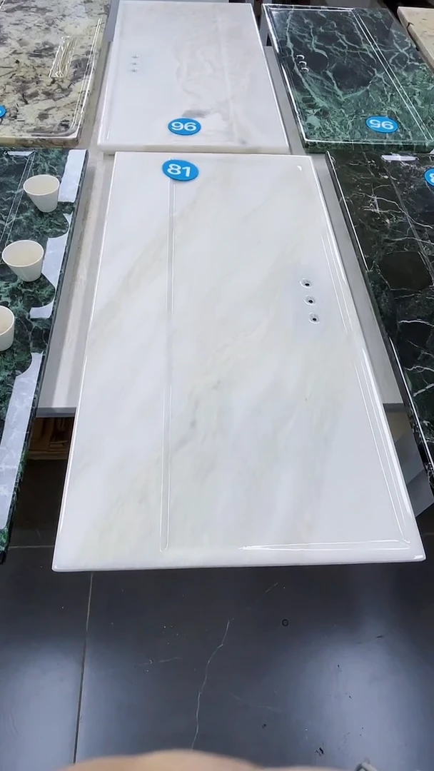 大理石80*40芬迪白纯天然茶盘