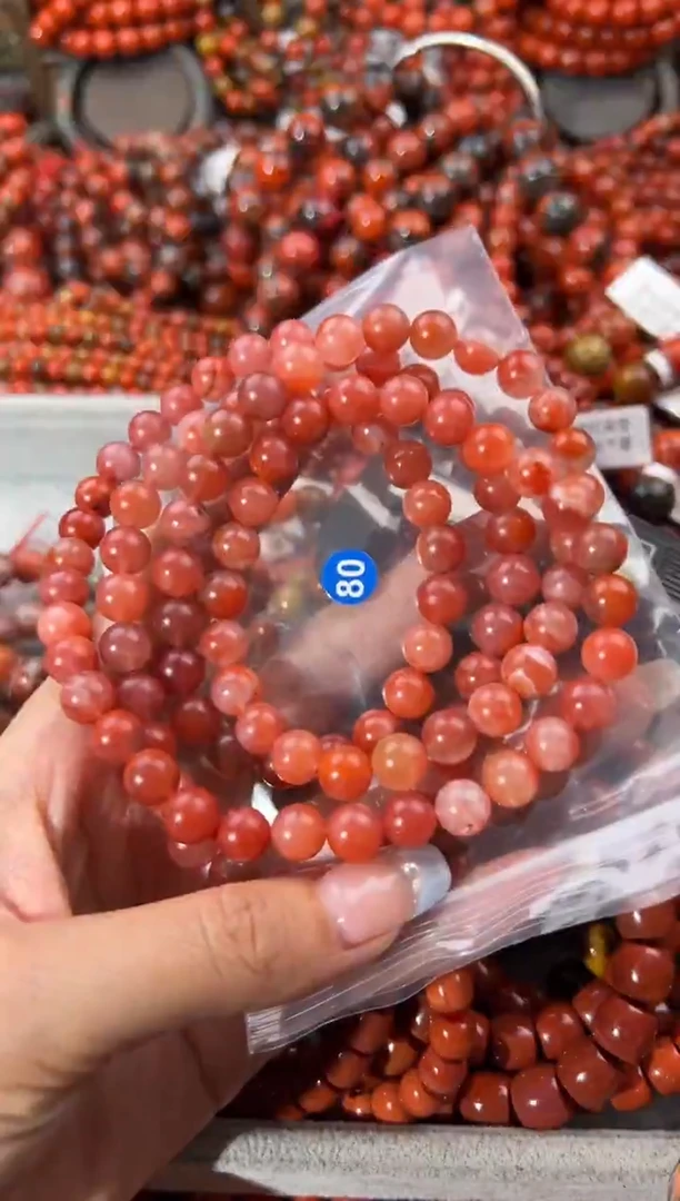 未镶嵌手串南红玛瑙8+