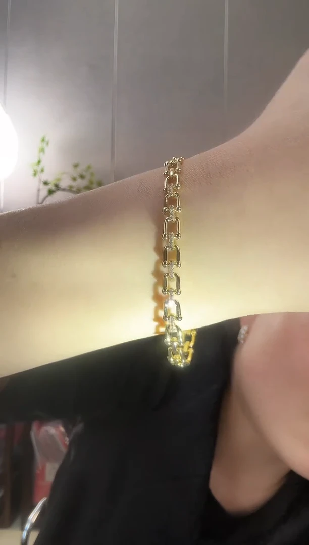 主播定制链接金色款手链