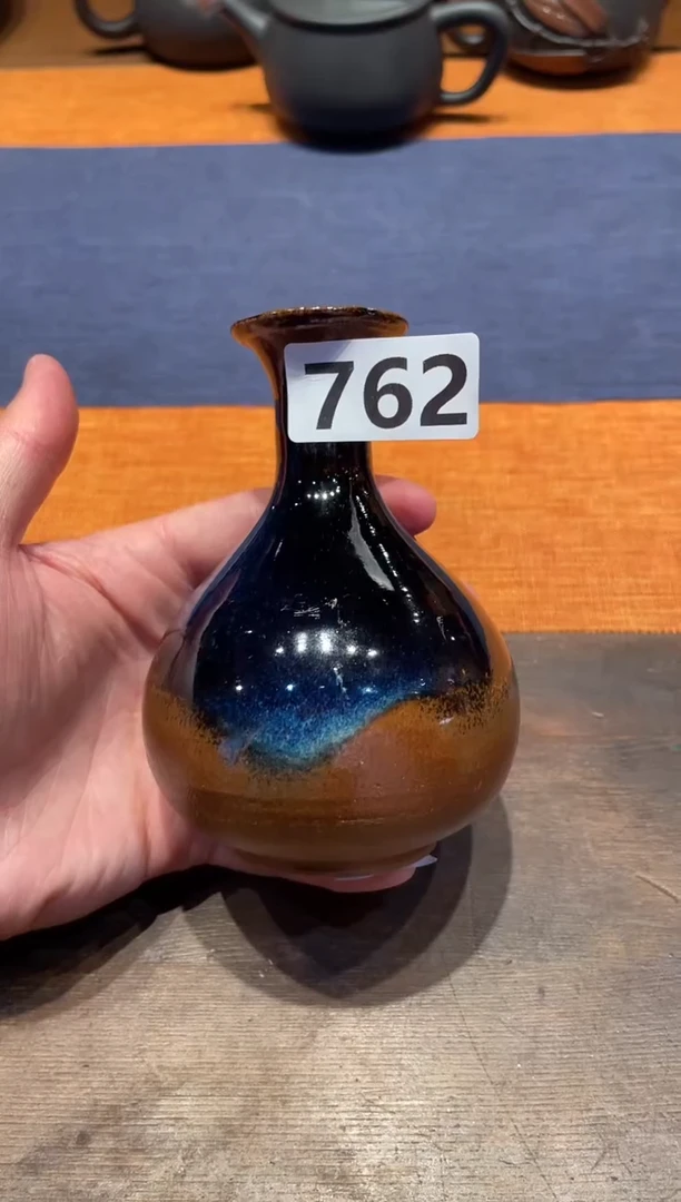 开****?凤凰印建水紫花器/B762