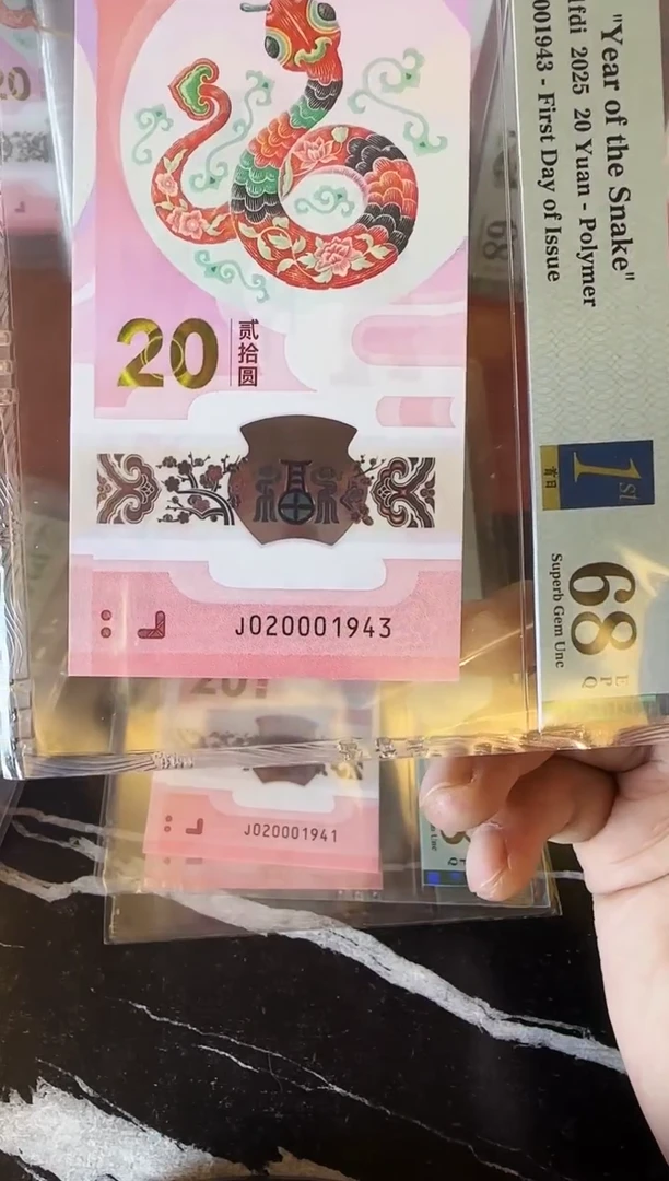 塑料2025 蛇钞  单张  020001943
