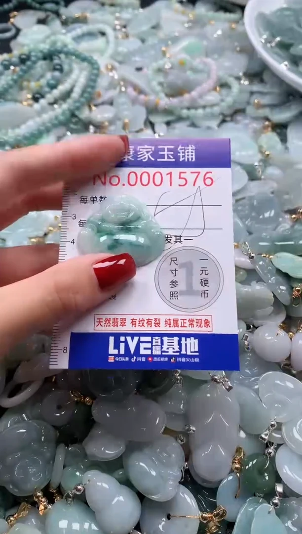 翡翠未镶嵌吊坠(不含链)1576