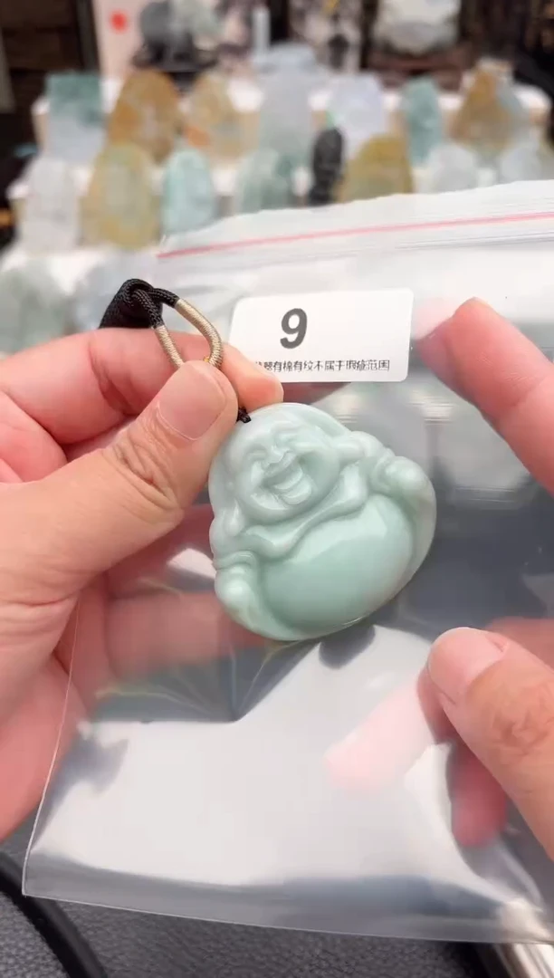 翡翠未镶嵌颈饰天然翡翠吊坠9