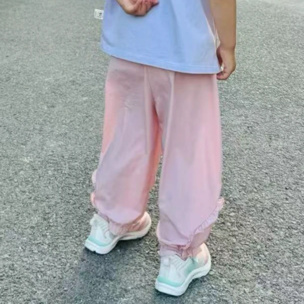 儿童夏季防蚊裤薄款女童宝宝速干裤休闲裤 5162