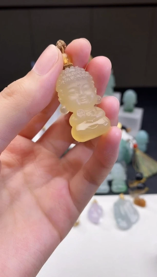 玛瑙/玉髓颈饰未镶嵌宝宝佛