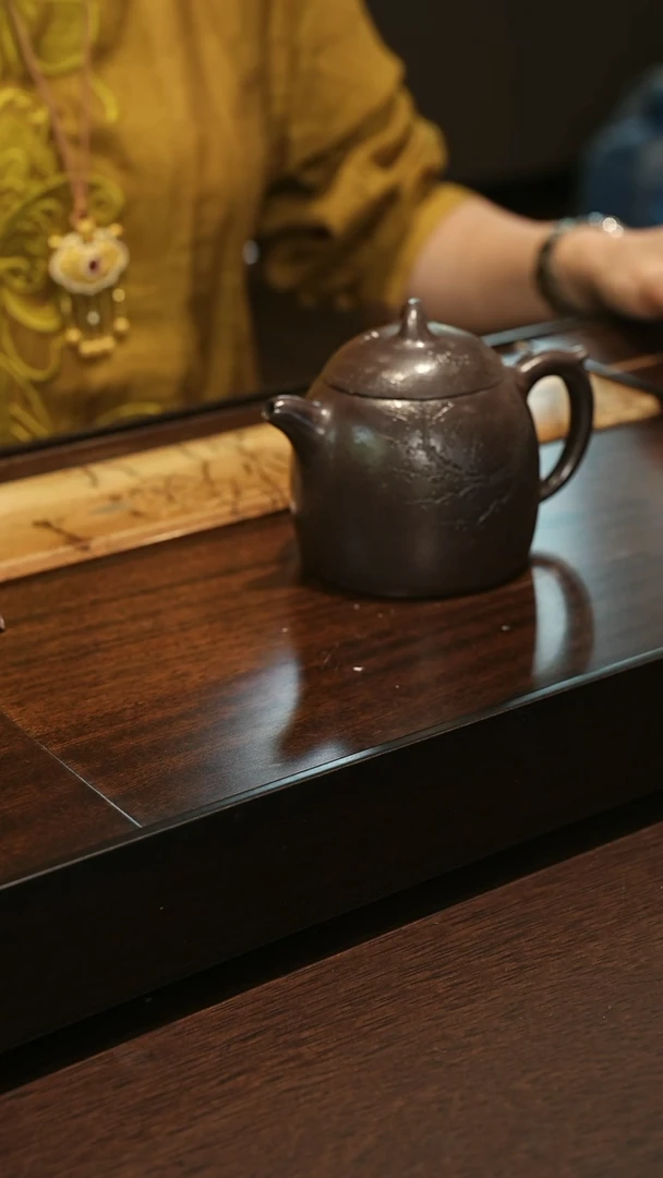 茶壶紫砂老紫泥刻绘秦权