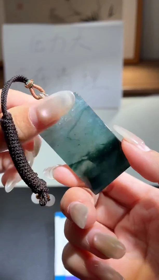 吊坠(不含链)18K金镶嵌翡翠天然翡翠A货