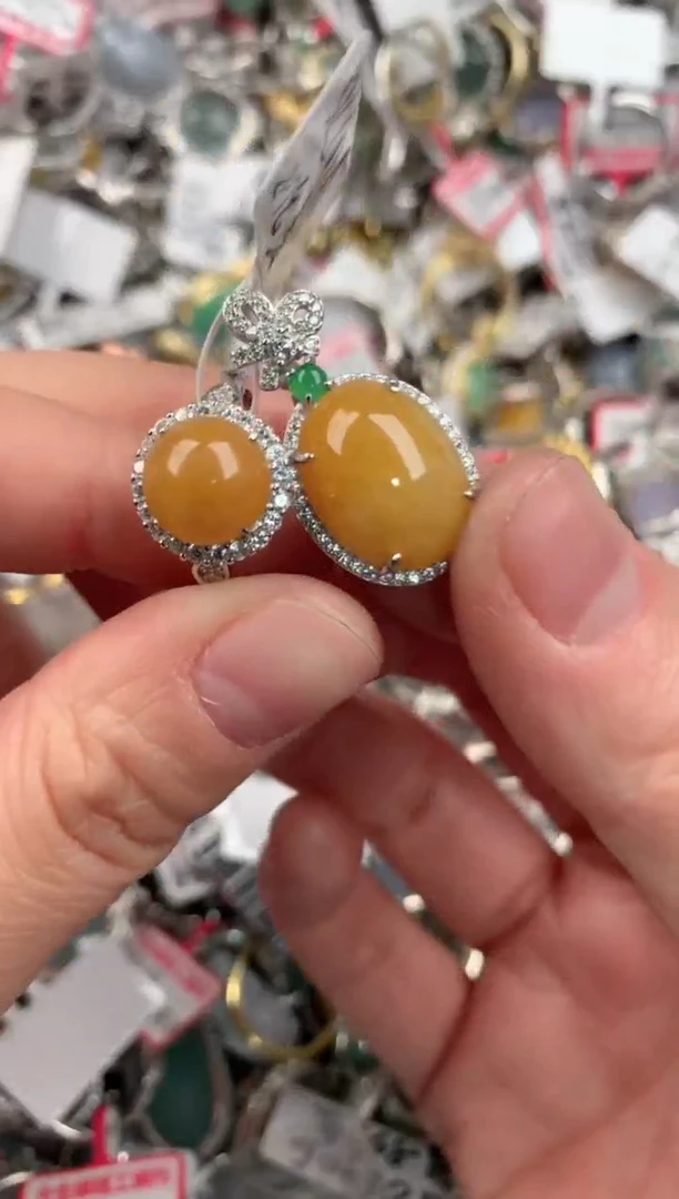 银S925镶嵌戒指翡翠888                2