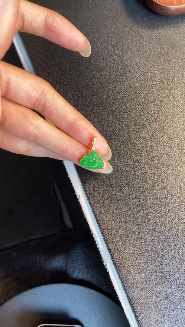 吊坠(不含链)银S925镶嵌翡翠1