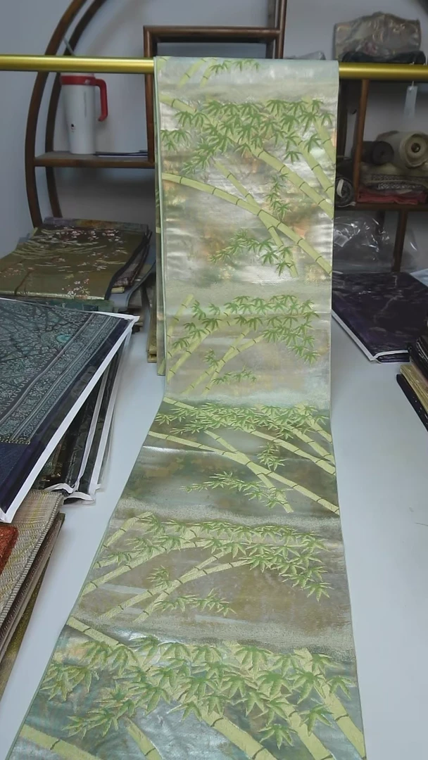 织绣24西阵织六通竹子