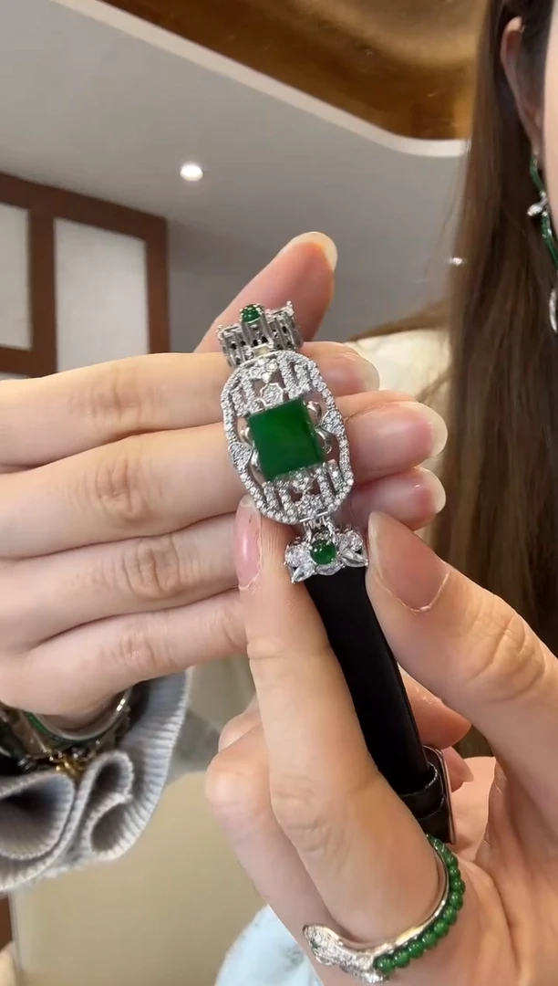 【闪购商品】翡翠手链银S925镶嵌银镶