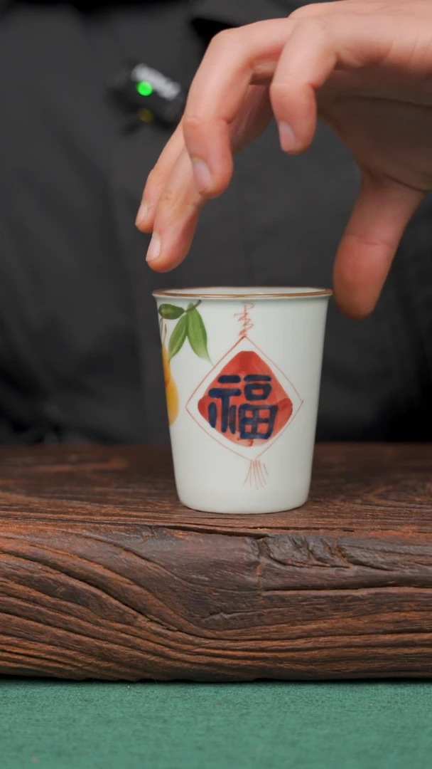 【闪购商品】瓷片13景德镇杯釉下手工手绘瓷器