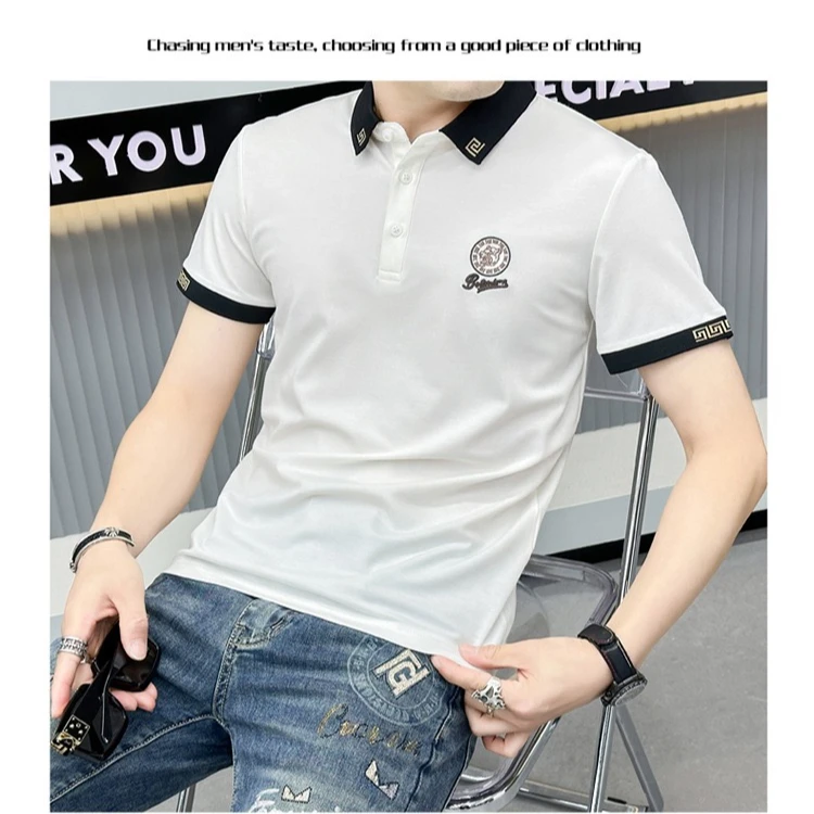 2025年夏季新款男士POLO衫薄款高品轻商务风日常休闲简约透气短袖