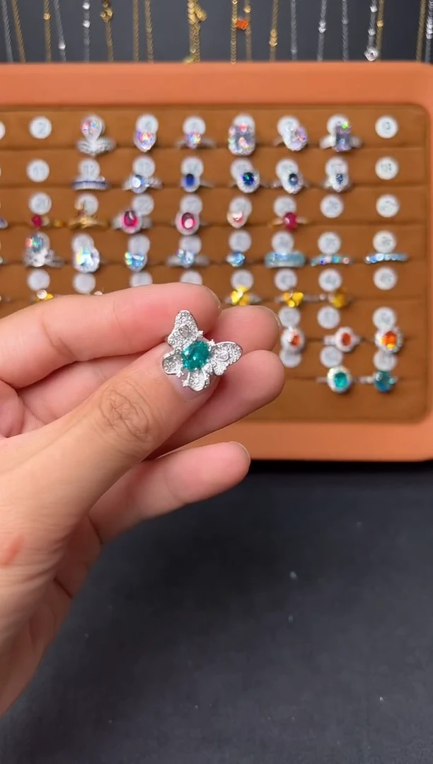 碧玺戒指银S925镶嵌00000