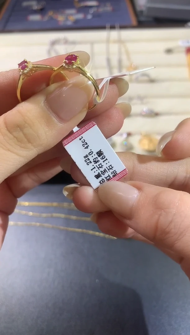 18K金镶嵌戒指|红宝石W245|29980