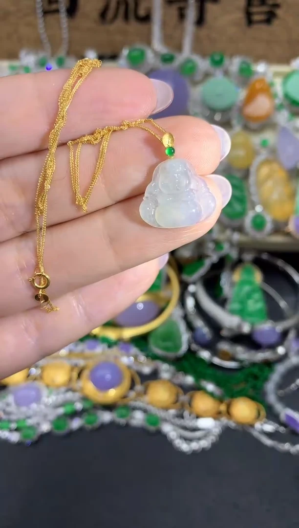 【闪购商品】翡翠颈饰18K金镶嵌159-中国好珍宝
