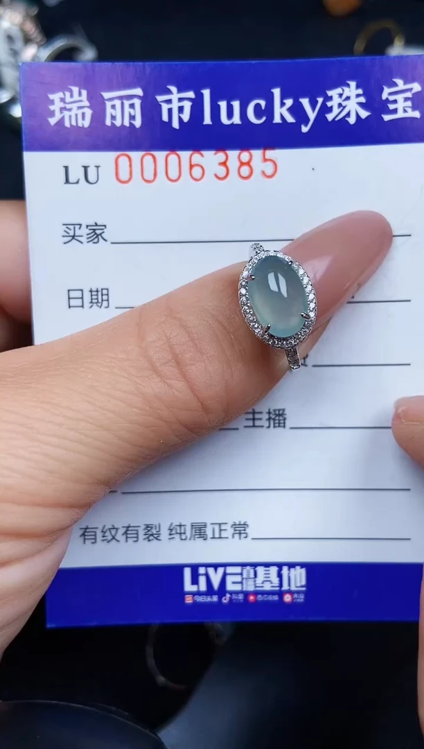 翡翠银S925镶嵌颈饰6385