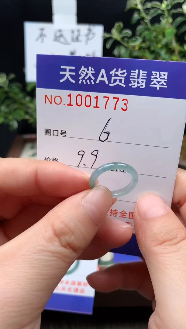 未镶嵌戒指翡翠6#