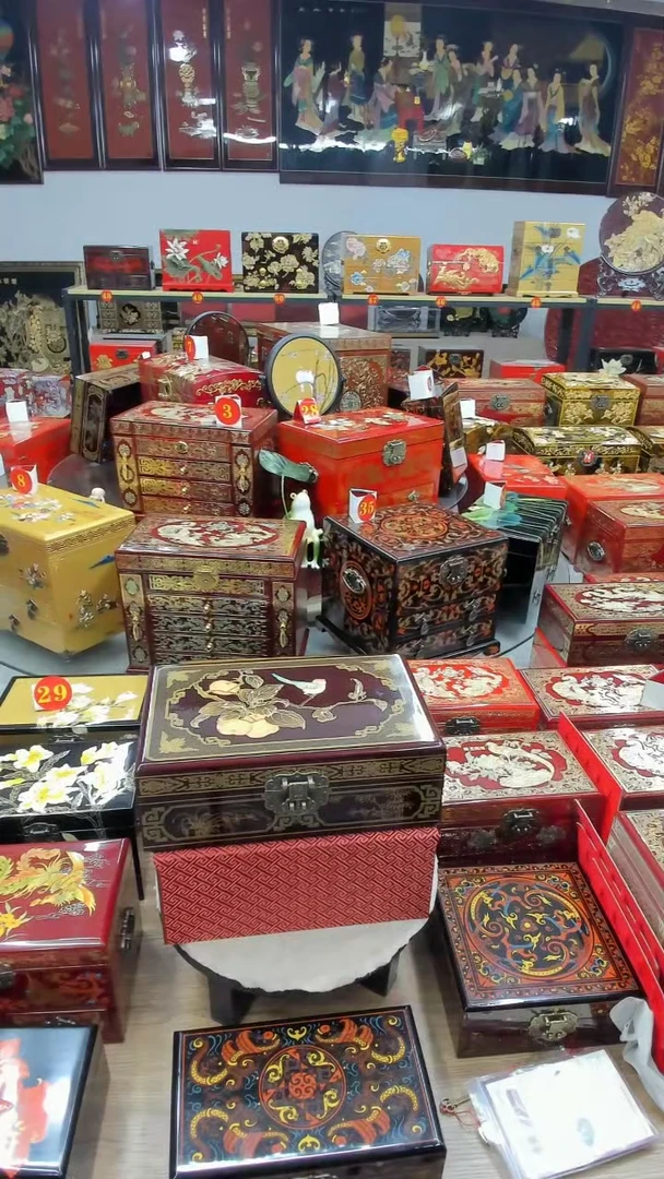 【闪购商品】28黑加红手推漆事事如意升级款