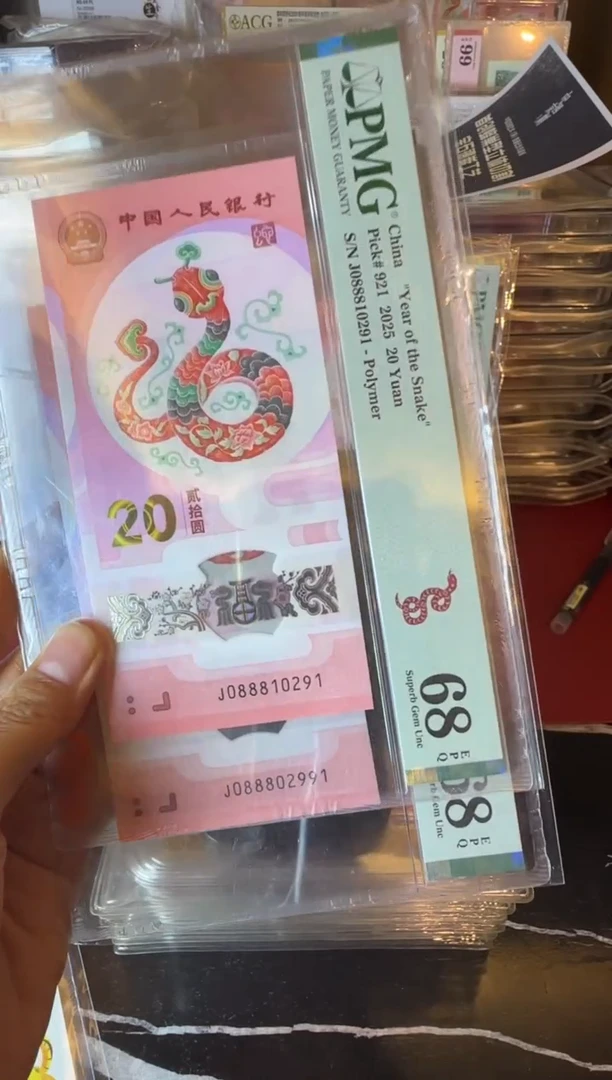 塑料2025 蛇钞   单张 088810291 088802991